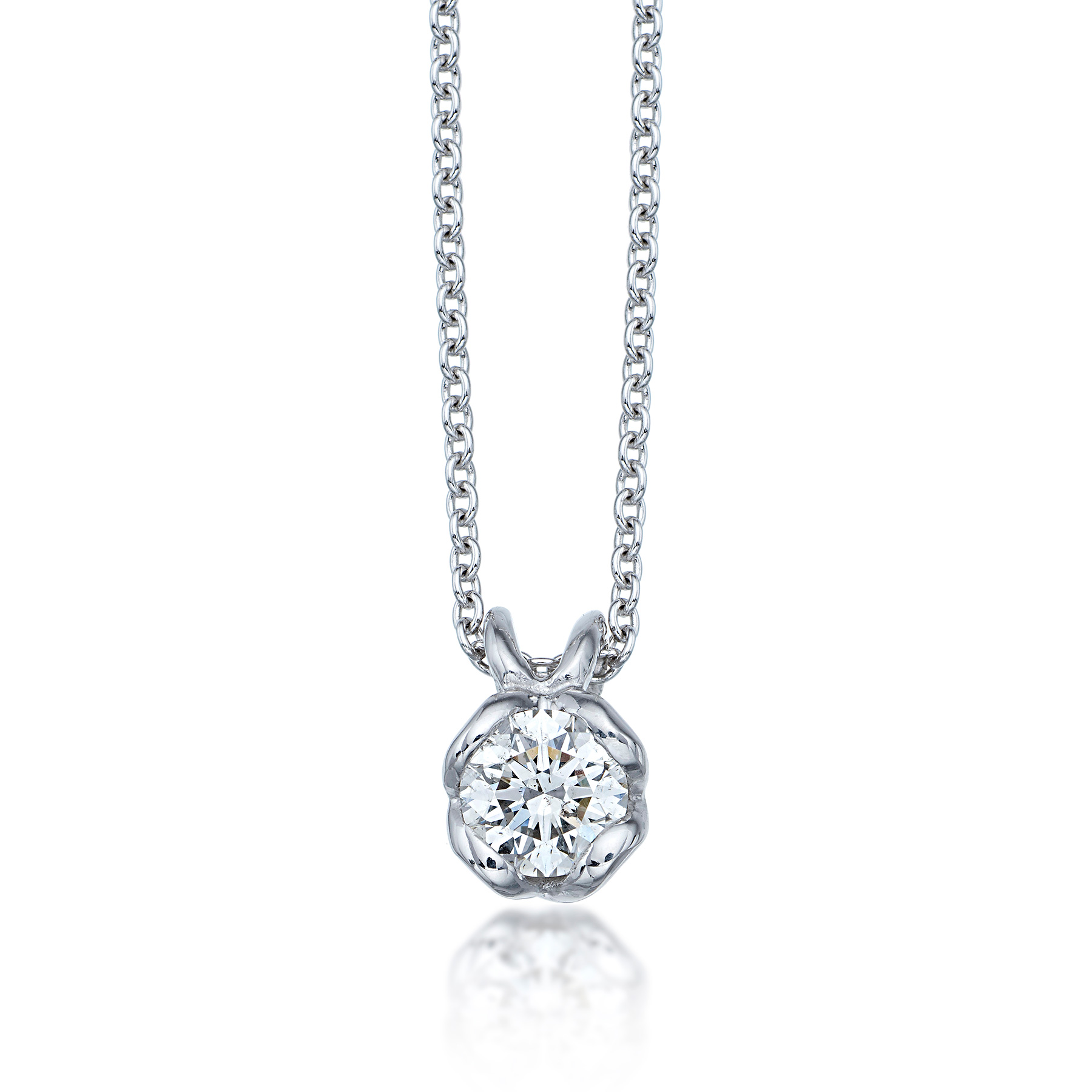 Art Deco Style Diamond Pendant Necklace 18ct Gold 8ct Of Diamond – Antique  Jewellery Online