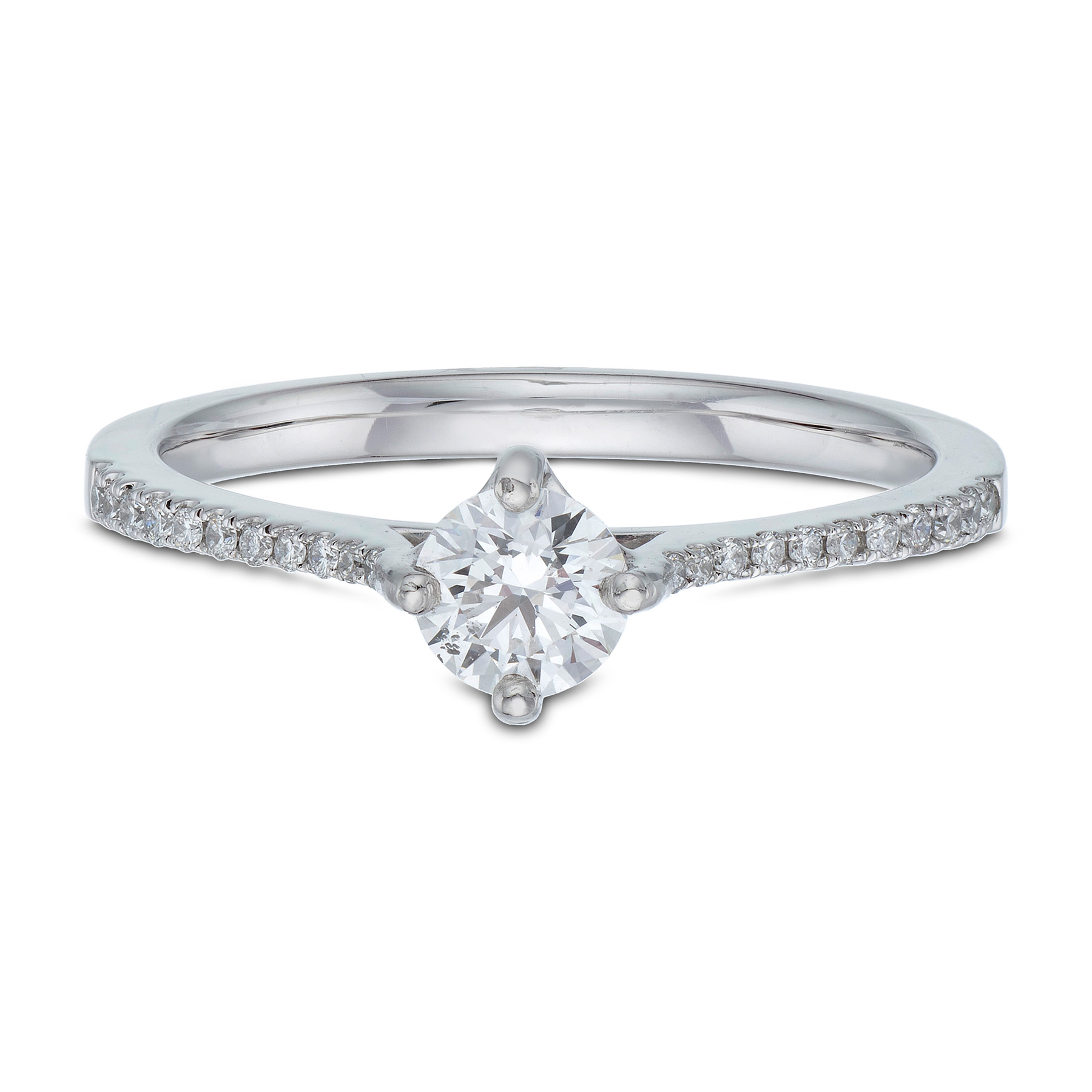 Platinum GIA Certified Round Brilliant Cut Diamond Solitaire Ring | Tom ...