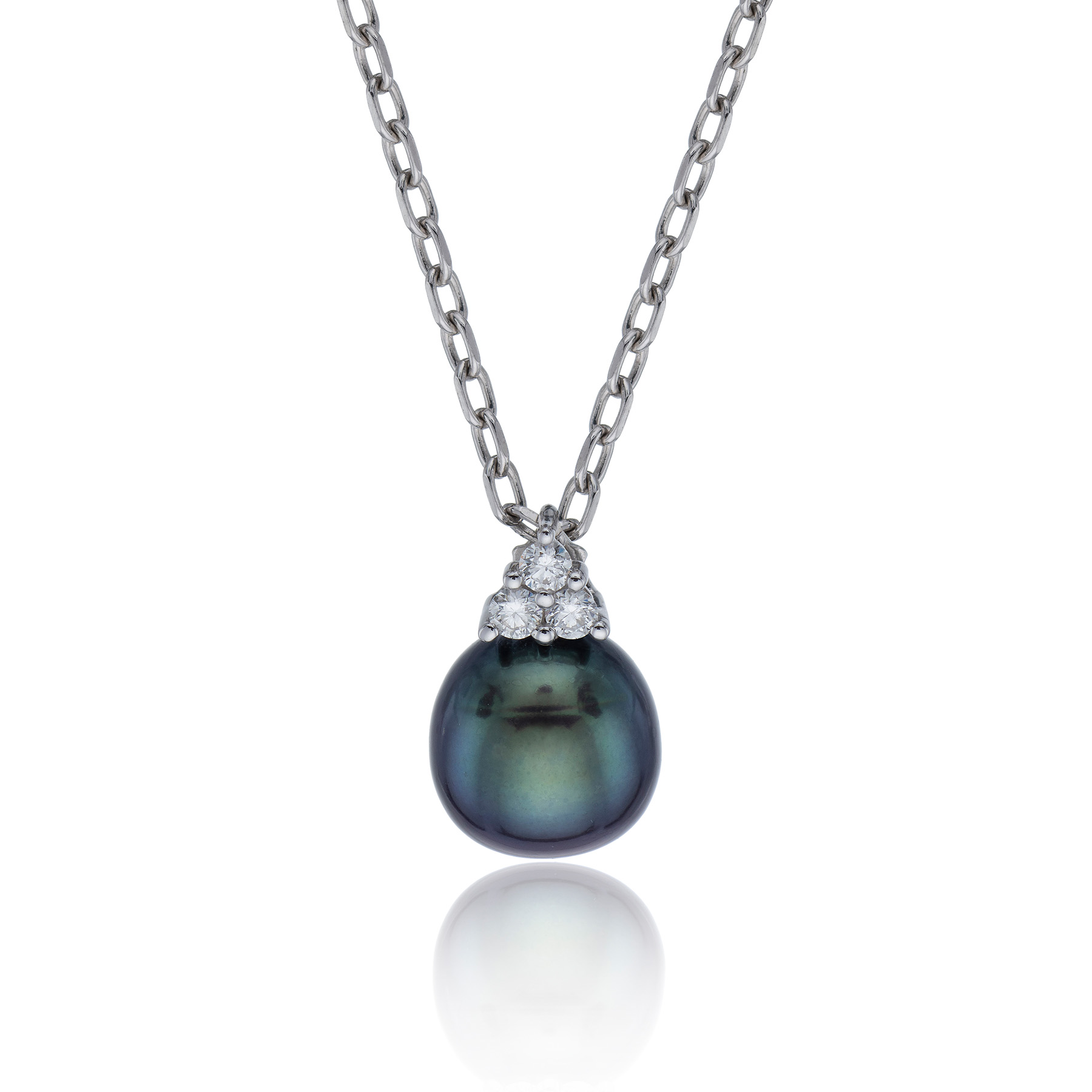 Black Pearl Pendant  Tom Coll Jewellery, Diamond Jewellery and Pre 