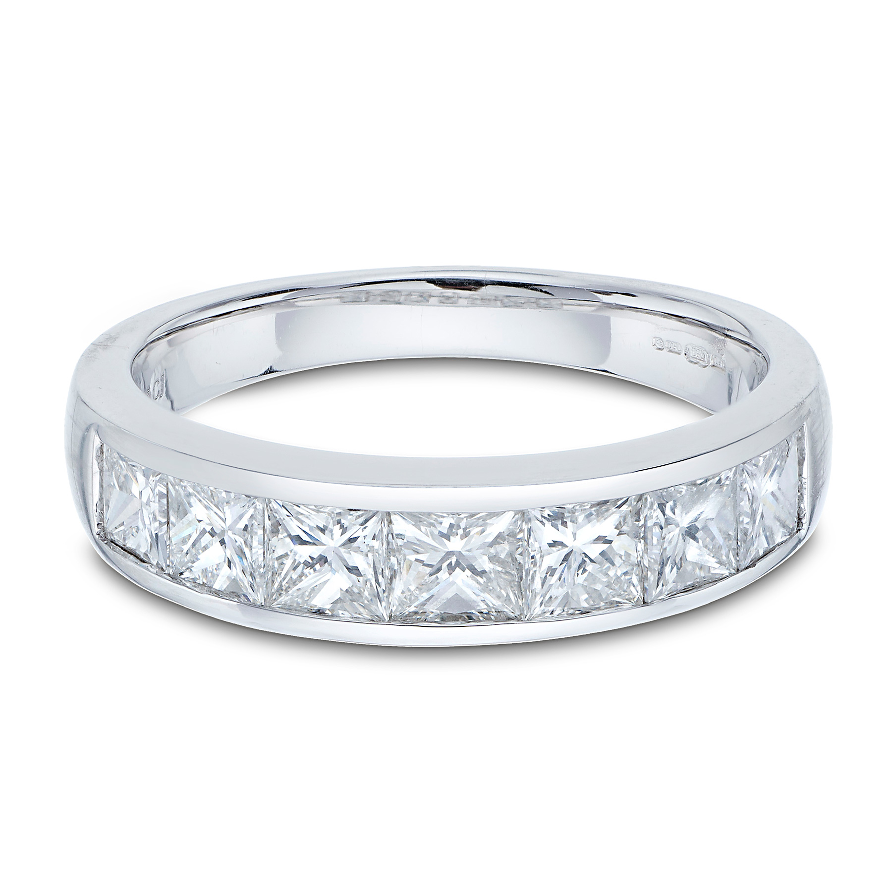 Platinum Baguette Cut Diamond Eternity Ring Tom Coll Jewellery