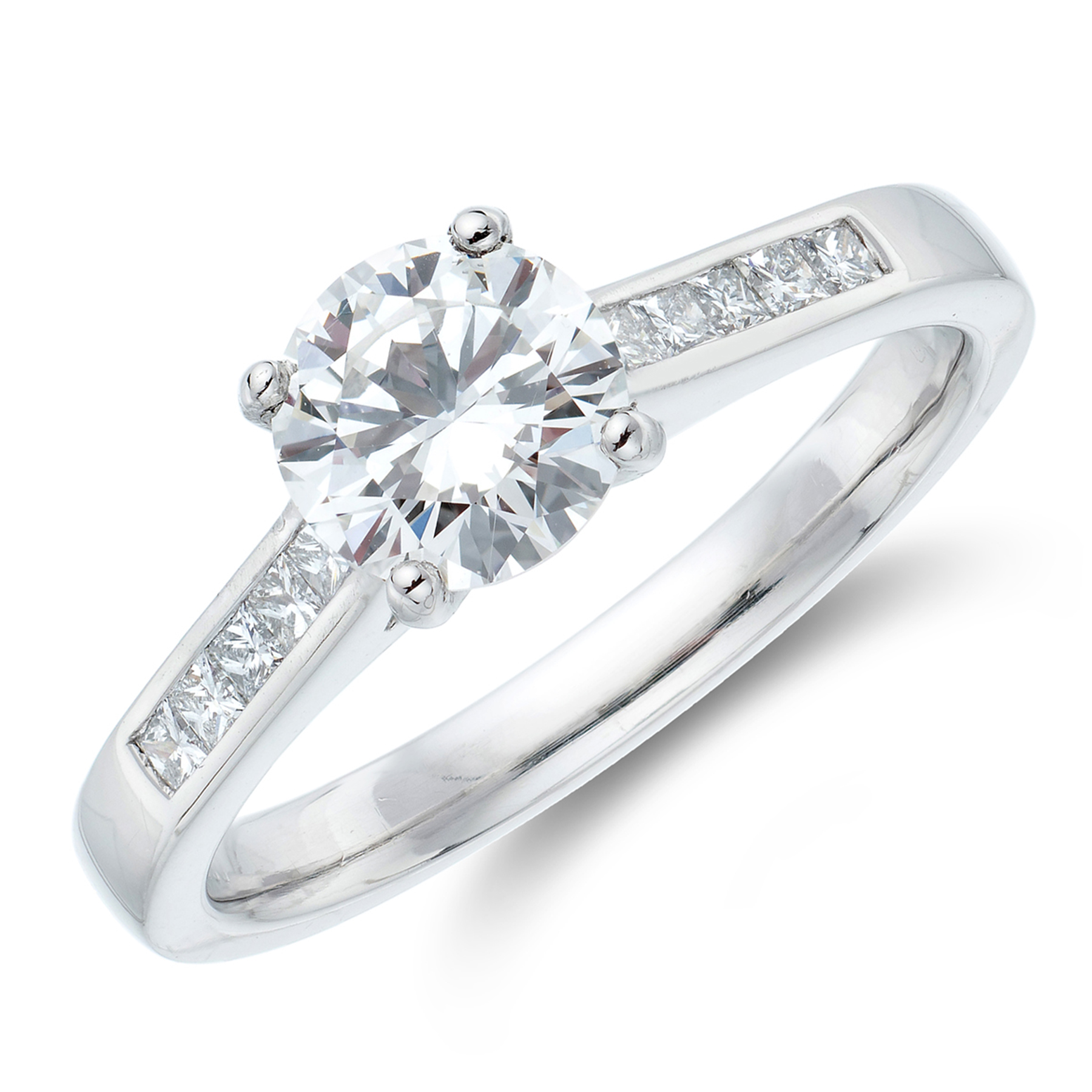 0.80ct Princess Cut Diamond Ring Tom Coll Jewellery, Diamond Jewellery and Preowned Rolex Glasgow